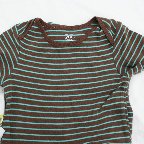 24Mo Boy Set 3-Piece Monkey Car Bodysuit Cute Carters Baby Onesie Short Sleeved - Picture 7 of 11